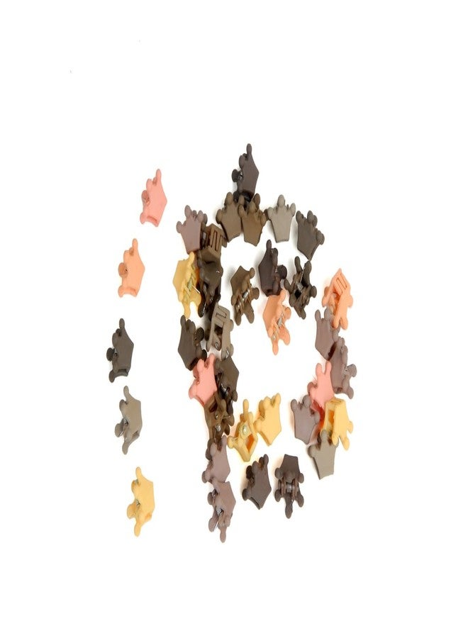 BuntyChiku دبابيس شعر صغيرة بألوان متنوعة من بونتي تشيكو، 36 قطعة، مشابك شعر صغيرة بألوان الباستيل | متعددة الألوان | 36 قطعة - Image 1