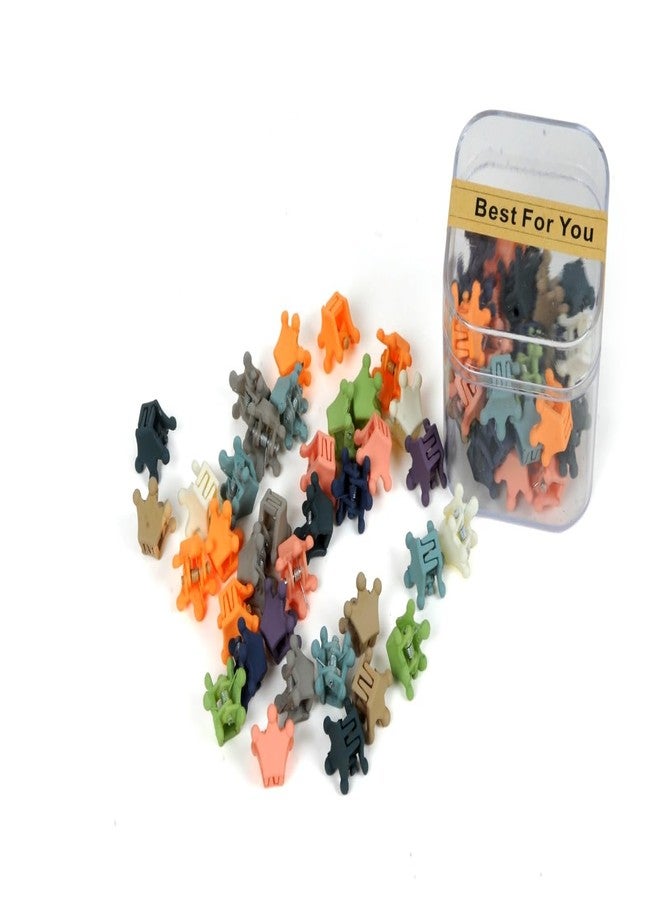 BuntyChiku دبابيس شعر صغيرة بألوان متنوعة من بونتي تشيكو، 36 قطعة، مشابك شعر صغيرة بألوان الباستيل | متعددة الألوان | 36 قطعة - Image 3