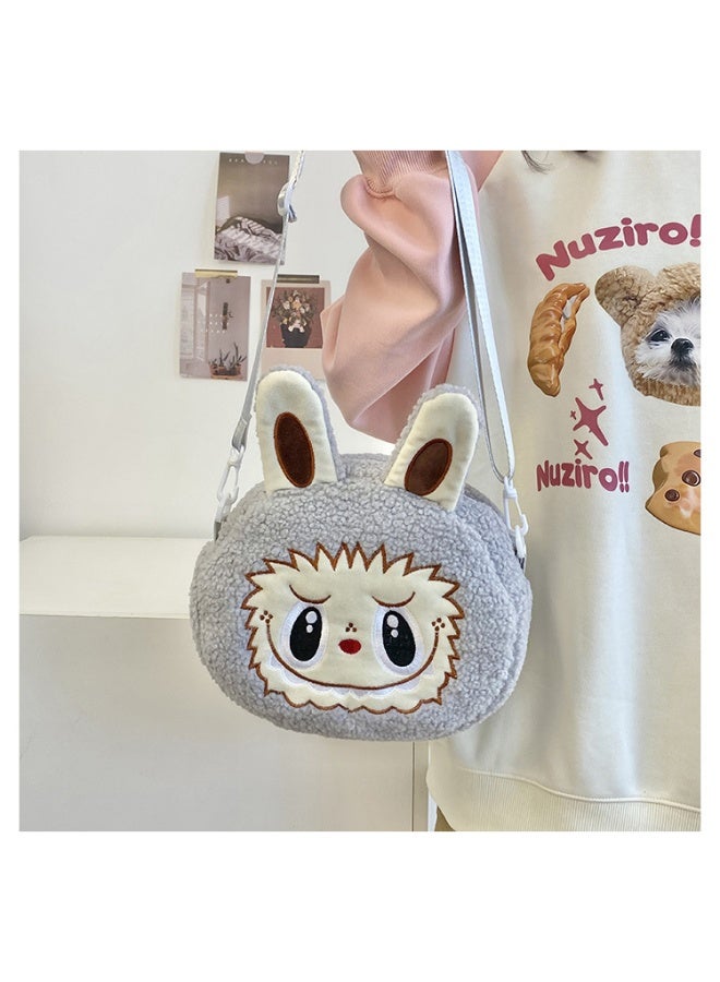 Cute Labubu Crossbody Bag, Cartoon Backpack, Coin Purse, Children's Plush Bag - Image 2