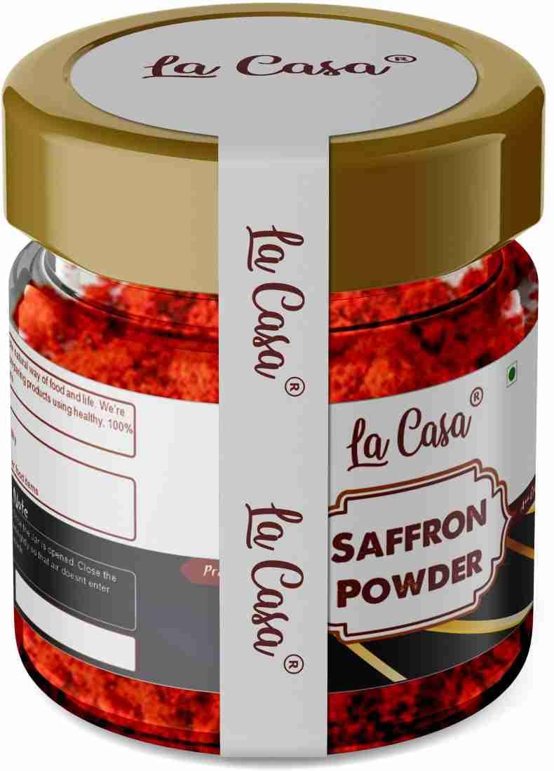 La Casa Saffron Powder | Original Kashmiri Kesar Powder | Premium Organic A++ Grade | For Face/Beauty/Food | Purest Finest SunDried Natural Saffron | 0.5gm | - Image 1
