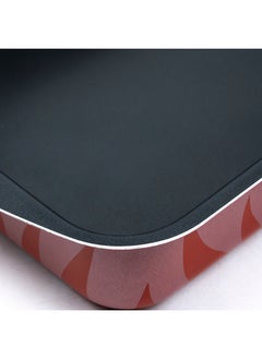 Wilson Aluminium Non-Stick Rectangular Baking Tray - 35 x 25cm - Red Flame Design for Stylish Kitchen Creations  - Image 4