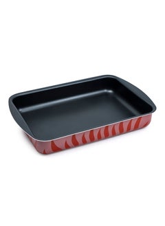 Wilson Aluminium Non-Stick Rectangular Baking Tray - 35 x 25cm - Red Flame Design for Stylish Kitchen Creations  - Image 3