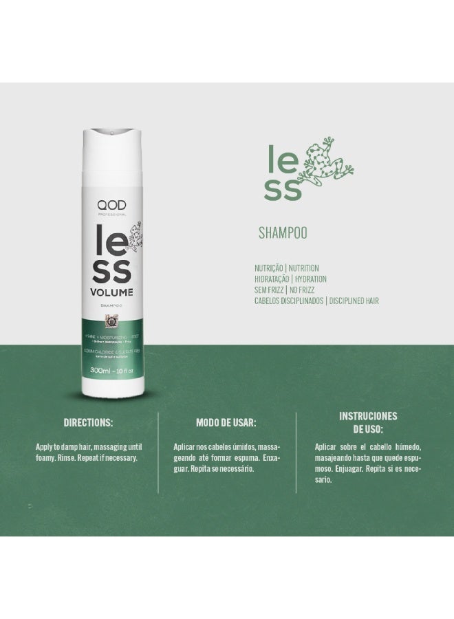 QOD PROFESSIONAL LESS Volume Shampoo 300ml - Image 3