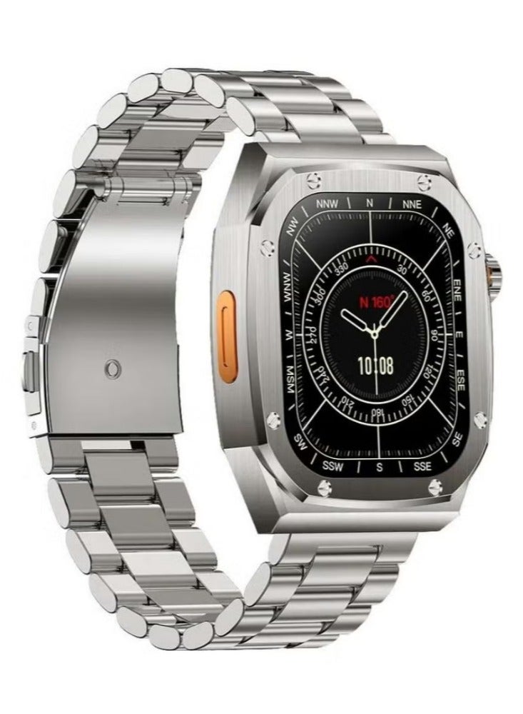 Smart Watch LG61 Max with Stainless Steel and One Silicone Strap, New Arrival - Image 1