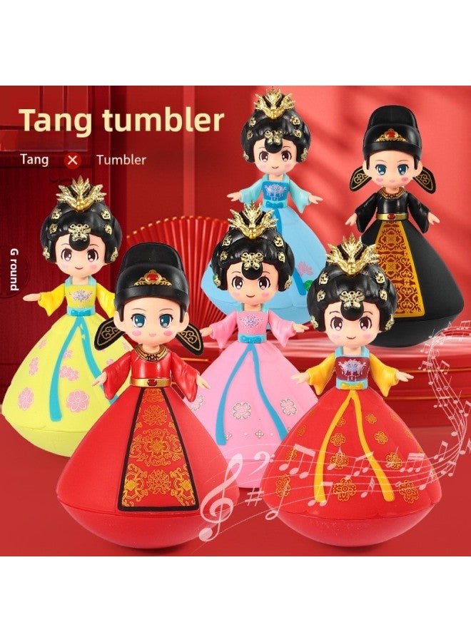 Cartoon Datang Music Tumbler Creative Ornaments Poet Doll Souvenir Doll Stall Supply Manufacturers Direct Supply-Color:105 Little Brother Music Tumbler-Spring-Height:16*9*9 - Image 2
