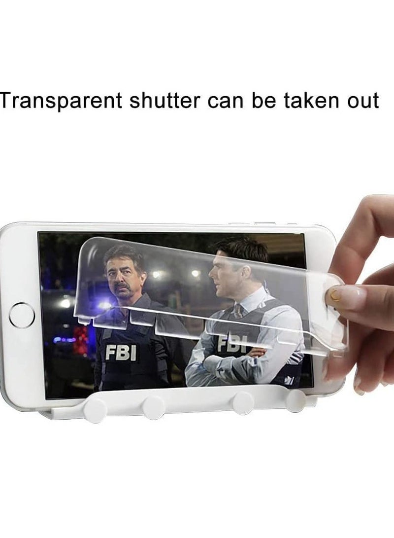 SYOSI Wall Mount Phone Holder,Phone Holder,Wall Key Hooks Adhesive Holder,Adhesive Kitchen Wall Mount for Smartphones,Phone Wall Mount for Bedroom,Kitchen and Living Room - Image 4