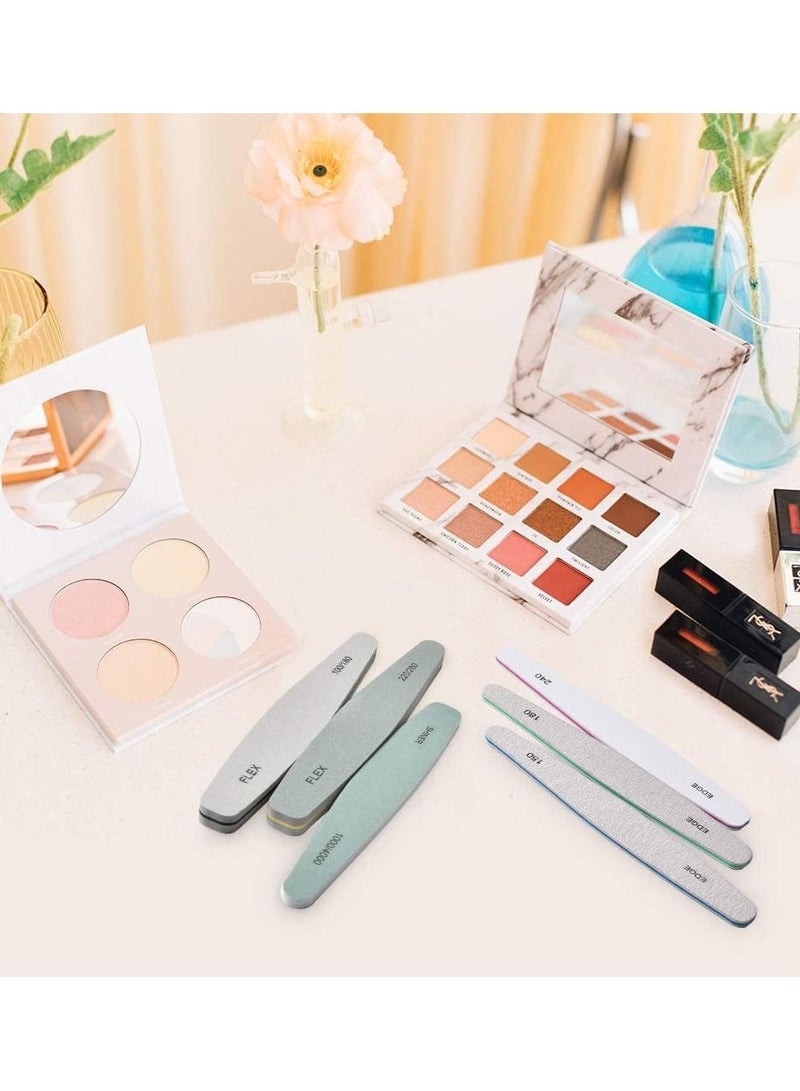 MARGOUN 6Pcs Nail File Set Professional Manicure Pedicure Nail Art Tool Set Buffers Emery Boards, Different Grit for Home and Beauty Salon Use - Image 5