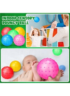 Jerify Jerify 36 Pieces Knobby Balls Spiky Bounce Ball Toy Large Bouncy Balls Bulk Inflatable Sensory Balls Soft Massage Stress Plastic Balls for School Party Play Outdoor Indoor  - Image 4