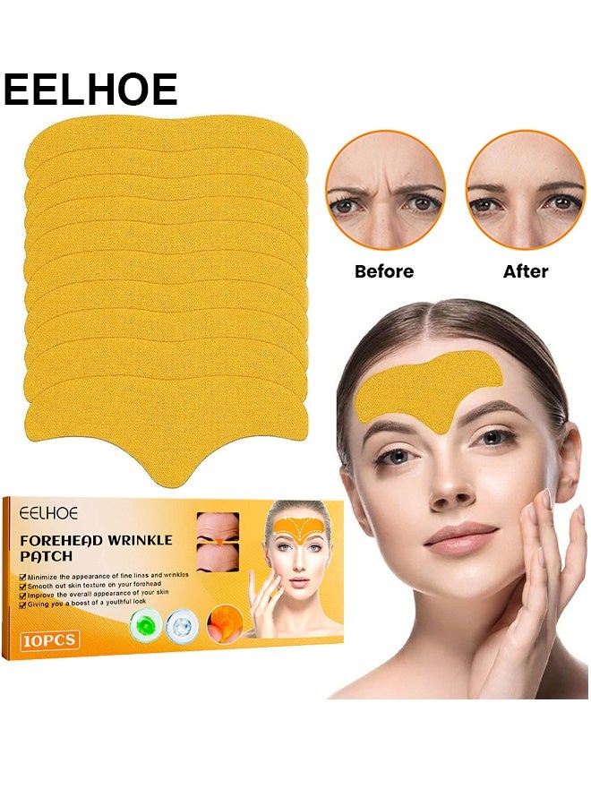 EELHOE 10PCS Forehead Wrinkle Patches, Anti Wrinkle Patches With Hydrolyzed Collagen For Helps Smooth Forehead And Moisturizing Reducing Under Eye Puffiness, Wrinkles And Dark Circles - Image 1