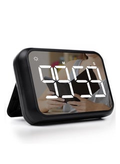 KASTWAVE 4-inch Timers for Kids, Large Magnetic Digital Kitchen timers with Constant Bright Function for Classroom, Silent Timer for Classroom, Kitchen (Black)  - Image 1