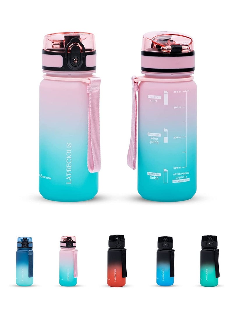 LA' PRECIOUS LA' PRECIOUS 350ml Kids Water Bottle - USA Tritan Material Non-Toxic BPA Free - Fast Flow - Flip Top Leak Proof Lid and One Click Open  - Image 1