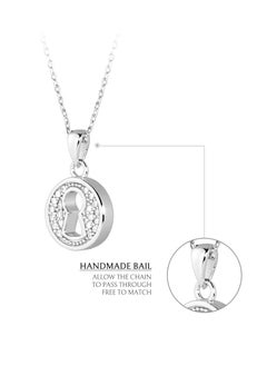 AWNL Love Lock Necklace With Sterling Silver and CZ Diamonds  - Image 5