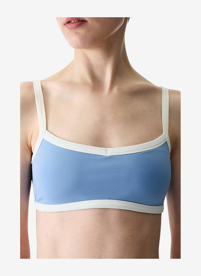 Penti Women Light Cover Contrast Binding Sports Blue Top - Image 3