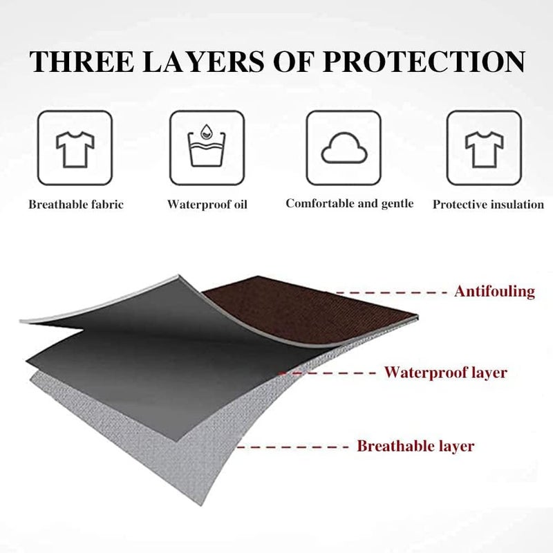 DOCAT Store Apron for Kitchen Cooking Waterproof Apron for Women Men with Pockets and Side Coral Velvet for Wiping Hands Towel Grill Cooking BBQ Kitchen Accessories items for Home - Image 5