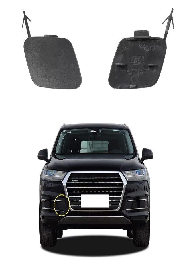 Goholy Car Front Bumper Tow Hook Cover Compatible with Audi Q7 2016 2017 2018 2019 4M0807241 Towing Eye Cap Right Passenger Side - Image 1