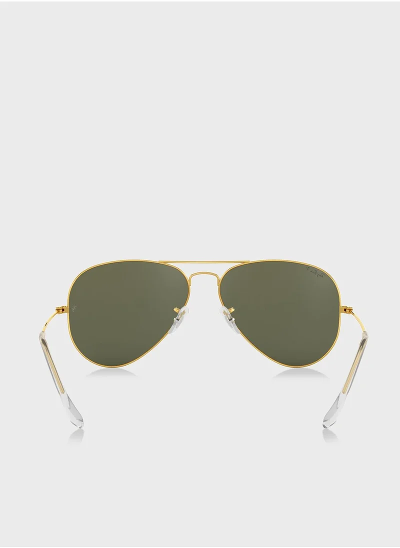 Ray-Ban 0Rb3025 Aviator Large Metal Sunglasses