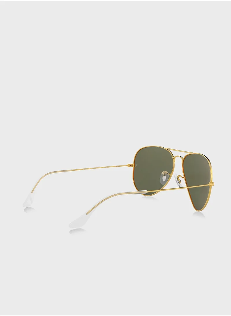 Ray-Ban 0Rb3025 Aviator Large Metal Sunglasses