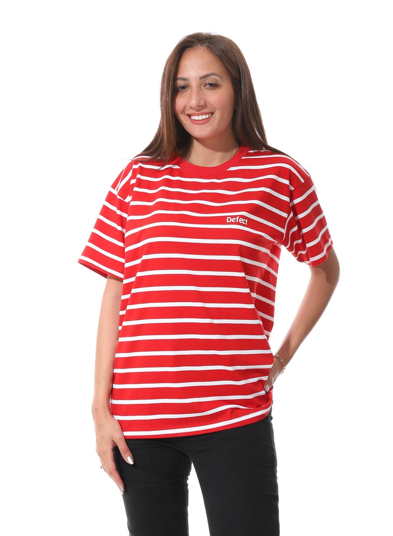 Defect Long striped oversized T-shirt  - Image 1