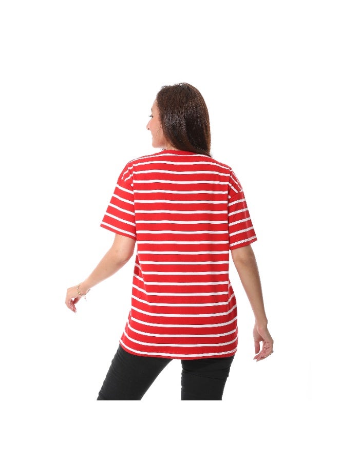 Defect Long striped oversized T-shirt  - Image 3
