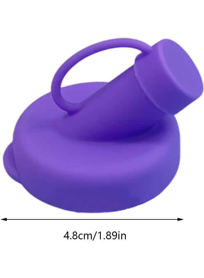 CMGTYYD 6Pcs Milk Top Pourer - Silicone Milk Bottle Top Milk Bottle Cap Food Grade Bottle Pourers Leakproof Dispenser Lids Airtight Beverage Pouring Covers for Juice Containers  - Image 5