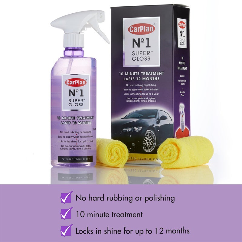 CarPlan No.1 Car Polish Wax, Super Gloss Sealant Kit, 21 Fl Oz - Image 3