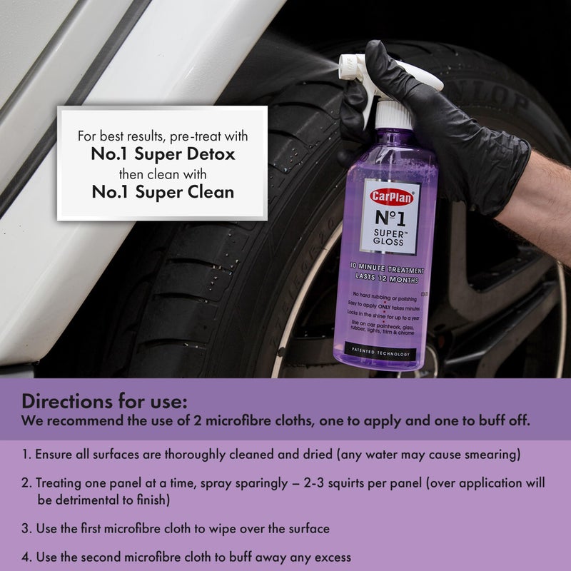 CarPlan No.1 Car Polish Wax, Super Gloss Sealant Kit, 21 Fl Oz - Image 5