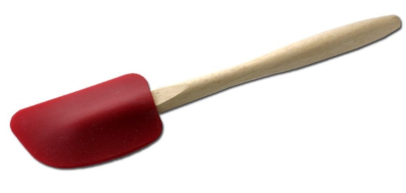 Chef Craft 1-Piece Silicone Spatula with Wood Handle, Multicolored, 12-1/2-Inch - Image 4