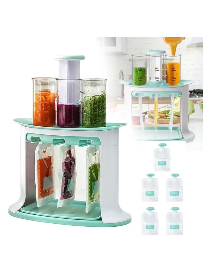 Hugifts Baby Food Maker Refrigerator Preservation Fruit Juice Food Maker for Kitchen with 5 Storage Bags - Image 1