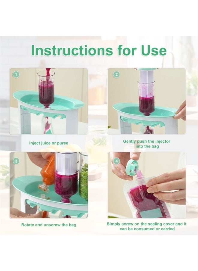 Hugifts Baby Food Maker Refrigerator Preservation Fruit Juice Food Maker for Kitchen with 5 Storage Bags - Image 4