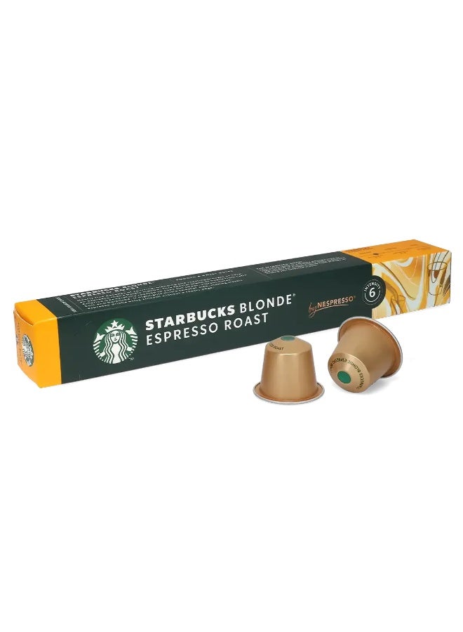 ستاربكس نسبريسو كبسولات تحميص بلوند متوافقة - ١٠ كبسولات