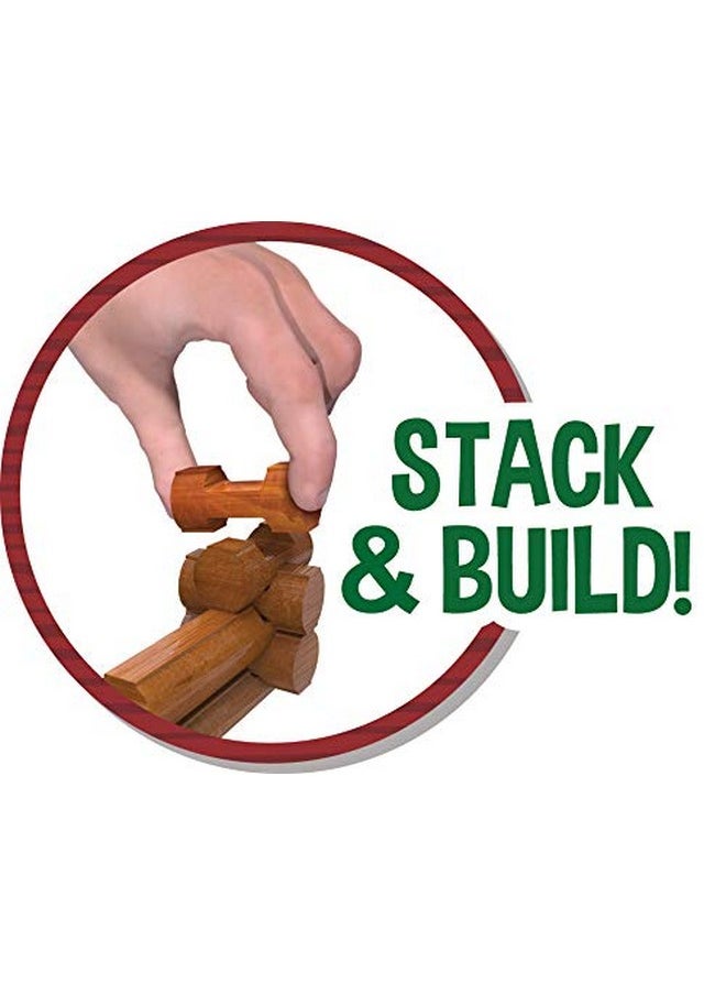 Basic Fun LINCOLN LOGS - Fun On The Farm - 102 Parts - Real Wood Logs - Ages 3+ - Best Retro Building Gift Set for Boys/Girls - Creative Construction Engineering - Top Blocks Game Kit - Preschool Education Toy  - Image 4