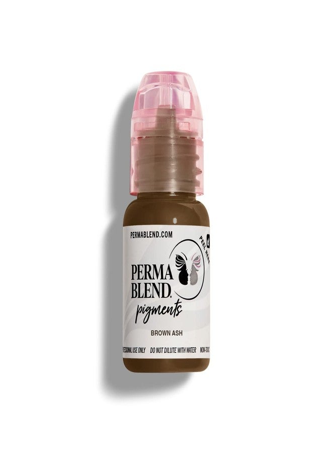 Perma Blend Brown Permanent Makeup for Eyebrows, Used for Microblading and, Professional Cosmetic Pigment - Brown Ash, .5 oz. - Image 4
