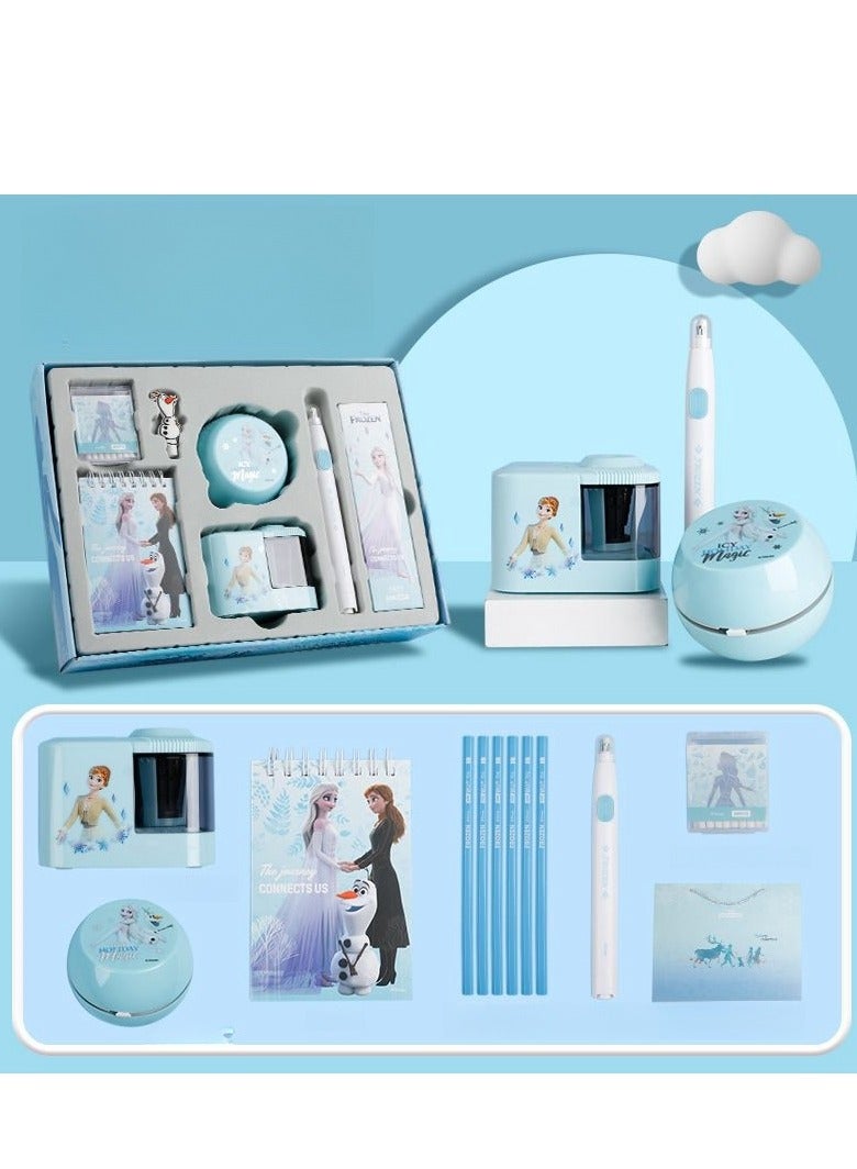 Student Birthday Gift High Beauty Children's Learning Supplies Electric Stationery Set Gift Box - Image 1