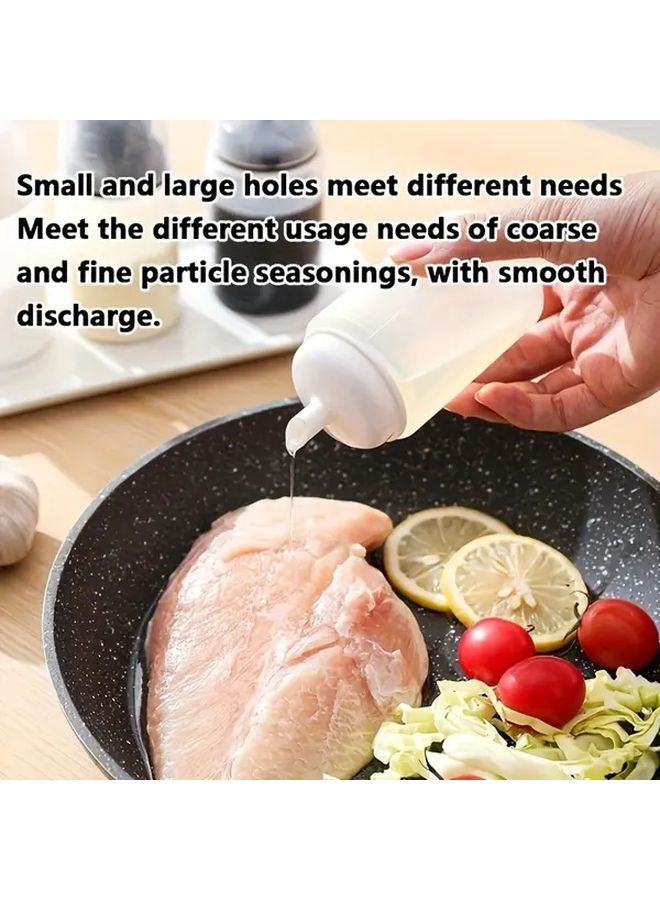 Black Powder Jar Bottle 1pc Multi Purpose Seasoning Dispenser With Measuring Cup - Image 5