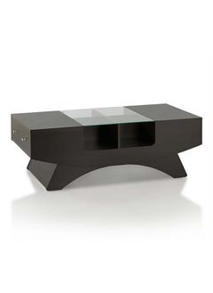 AtoZ Furniture 2-drawer Contemporary Coffee Table in Espresso Color in Brown Color 