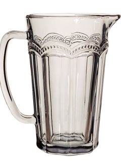 Sass & Belle Sass and Belle Clarisse Glass Jug in Grey for Home Dining and Beverage Serving  - Image 3