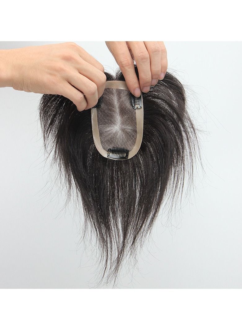 Estelle Wig Manufacturer Wholesale Full Hand Braided Single Mesh Replacement Block Ladies Head Cover White Hair Wig Piece Real Hair - Image 1