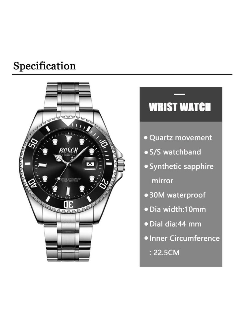 Watches for men Analog Mens Watch 42mm Large Face Easy Read Stainless Steel Business Watch Classic Luxury 30M Waterproof Mens Wrist Watches - pzsku/ZF5290417A476147DC8A9Z/45/_/1668510343/148cab4d-beca-40b2-bff3-76324d6268ef