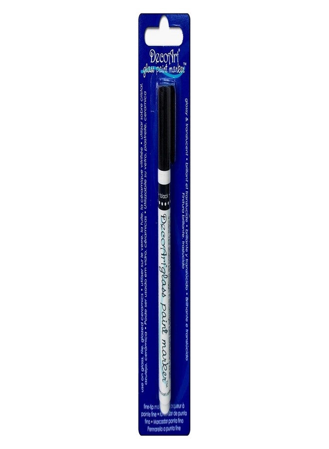 DecoArt DGPM14-K Glass Paint Marker, Black
