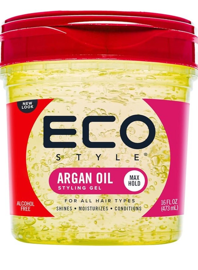 Eco Style Moroccan Argan Oil Styling Gel Yellow 473ml