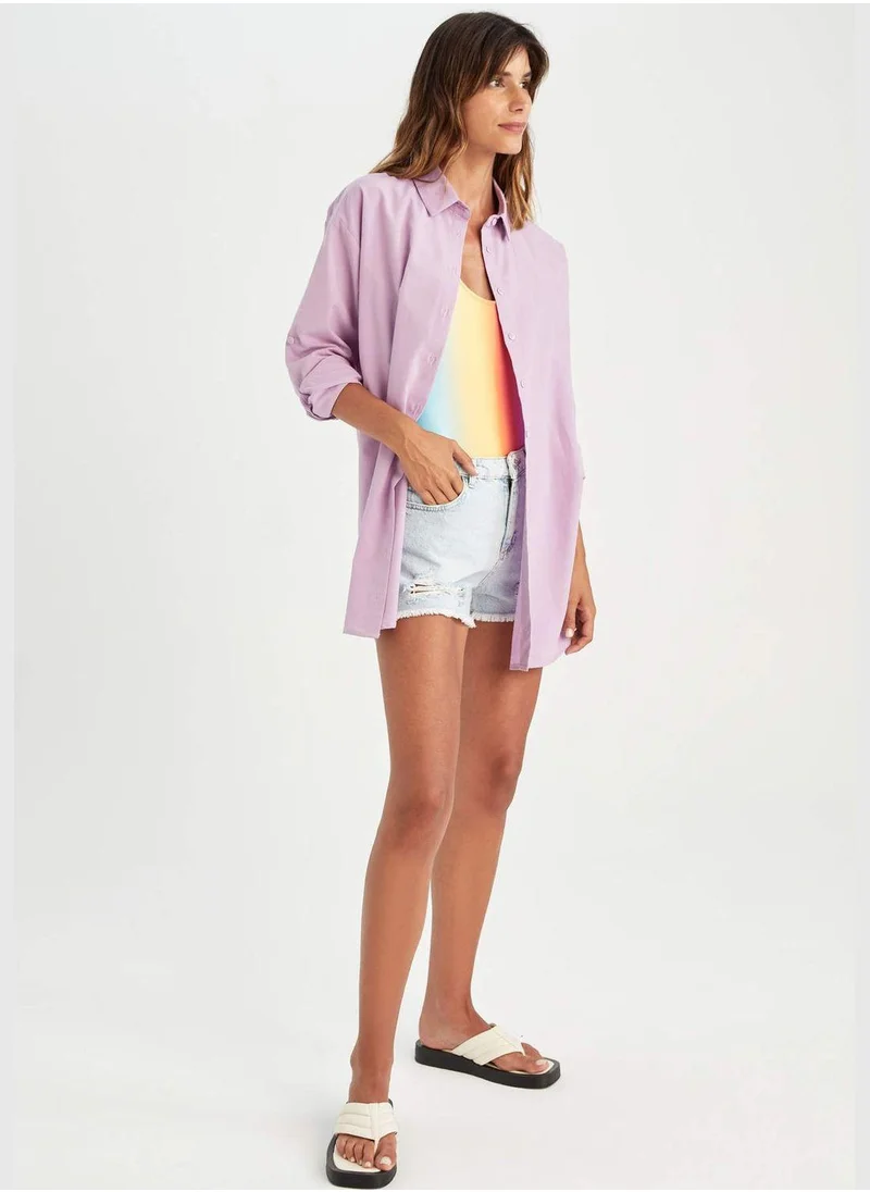 DeFacto Regular Fit Half Sleeves Beach Wear