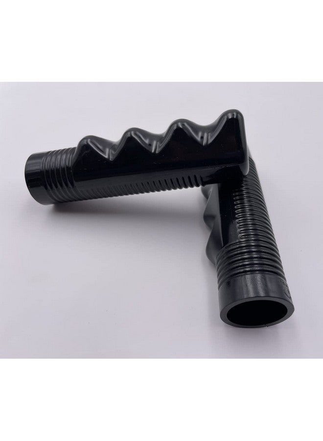 Finger Nub Non Slip Classic Ribbed Grips For 3/4" Handle Bar Black 1 Pair