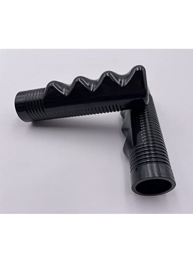 Finger Nub Non Slip Classic Ribbed Grips For 3/4" Handle Bar Black 1 Pair