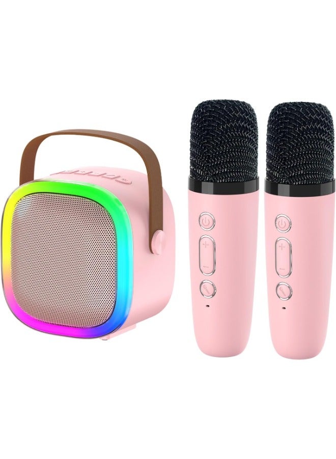 Ultimate Karaoke Set: Portable Bluetooth Speaker with Wireless Microphones - Perfect for Family Parties & Gifts - LED Lights, Clear Sound. - Image 1
