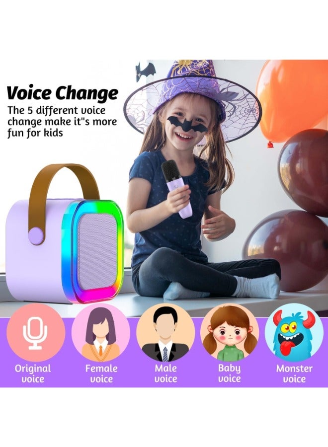 Ultimate Karaoke Set: Portable Bluetooth Speaker with Wireless Microphones - Perfect for Family Parties & Gifts - LED Lights, Clear Sound. - Image 4