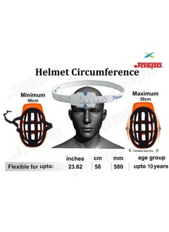 Jaspo Jaspo Sturdy SX4 Adjustable Multisport Helmet for Skateboarding, Skating, Cycling & Other Sports Age Group up to 4-10 Years for Kids - Made in India (Small, Black)  - Image 5
