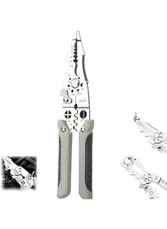 promass Wire Stripper Tool, Multifunctional Wire Stripper Crimper Cable Cutter Pliers, 23 in 1 Wire Strippers and Crimping Tool, Adjustable Automatic Wire Stripper Tool for Electrical Cable Cutting