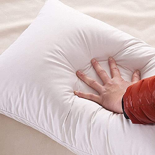 JY Reliance Microfiber Feeling Satin Stripe Fabric Bed Pillow For Sleeping (Set Of 2) (16''X26''),White - Image 2