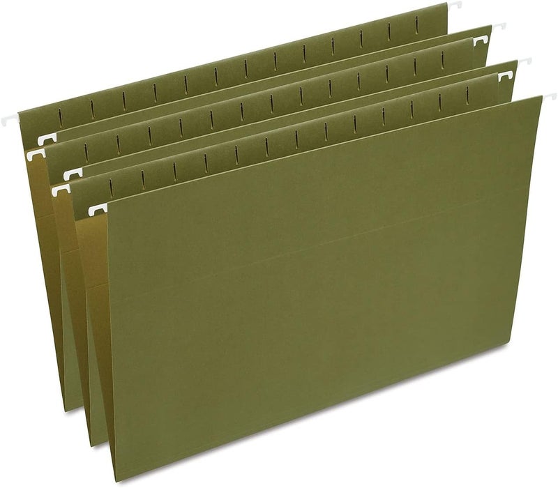 Staples مجلدات الملفات المعلقة من ستابلز 521252 بحجم قانوني قياسي أخضر 25 صندوق 521252 - Image 1