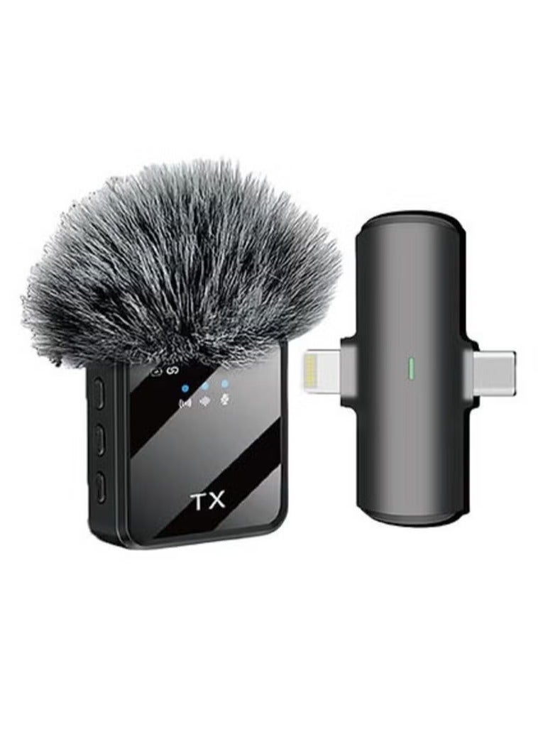 Raxoom F15-2 Wireless Collar Microphone for iPhone/Android/Type C, 99% Noise Cancellation, 48K High-Fidelity Recording, Low Latency, 5-6 Hours Battery, ENC Noise Reduction, Karaoke, Interviews, and Stage Performance - Image 1
